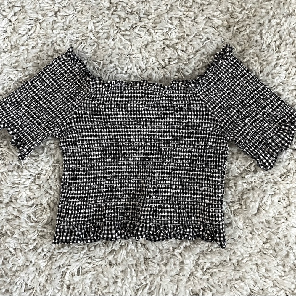 Gingham Crop Top Size XS